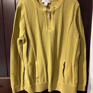 Christopher & Banks Petite XL sweater Green